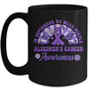 Alzheimer's Awareness In September We Wear Purple Groovy Mug | teecentury