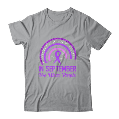 Alzheimer's Awareness In September We Wear Purple Rainbow Shirt & Hoodie | teecentury