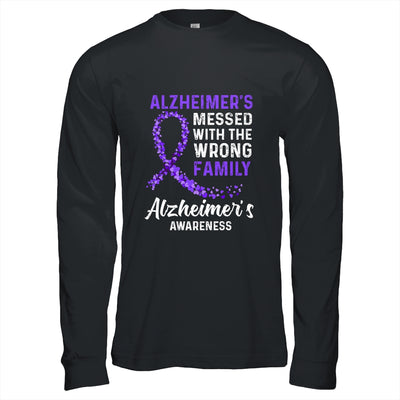 Alzheimer's Awareness Messed With The Wrong Family Support T-Shirt & Hoodie | Teecentury.com