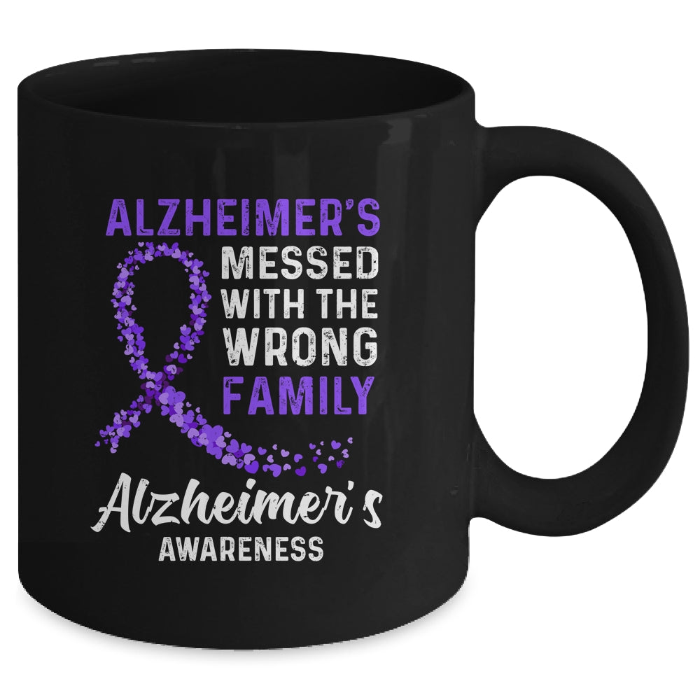 Alzheimer's Awareness Messed With The Wrong Family Support Mug Coffee Mug | Teecentury.com