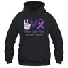 Alzheimer's Awareness Peace Love Cure Leopard T-Shirt & Hoodie | Teecentury.com