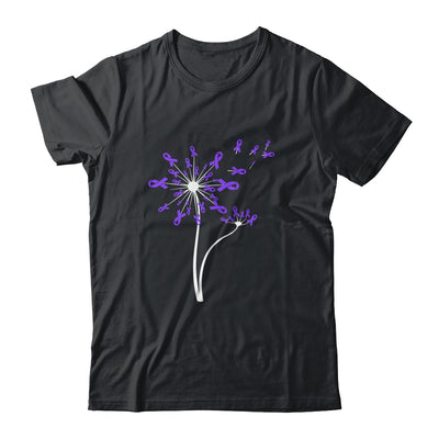 Alzheimer's Lupus Epilepsy Awareness Dandelion Purple Ribbon T-Shirt & Tank Top | Teecentury.com