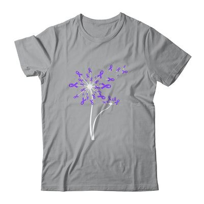 Alzheimer's Lupus Epilepsy Awareness Dandelion Purple Ribbon T-Shirt & Tank Top | Teecentury.com