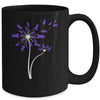 Alzheimer's Lupus Epilepsy Awareness Dandelion Purple Ribbon Mug Coffee Mug | Teecentury.com