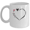 Am A Simple Woman Chicken Wine Dogs Cats Flip Flop Mug Coffee Mug | Teecentury.com