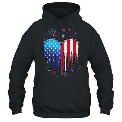 American Dog Cat USA Flag Distressed 4th Of July Shirt & Tank Top | teecentury