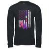 American Flag Breast Cancer And Domestic Violence Awareness T-Shirt & Hoodie | Teecentury.com