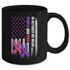 American Flag Breast Cancer And Domestic Violence Awareness Mug Coffee Mug | Teecentury.com