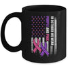 American Flag Breast Cancer And Domestic Violence Awareness Mug Coffee Mug | Teecentury.com