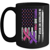 American Flag Breast Cancer And Domestic Violence Awareness Mug Coffee Mug | Teecentury.com