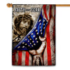 American Flag Faith Over Fear God Jesus Christian Flag | Teecentury.com