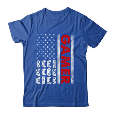 American Flag Funny Gamer Video Games Boys Men Gaming Shirt & Hoodie | teecentury