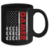 American Flag Funny Gamer Video Games Boys Men Gaming Mug | teecentury