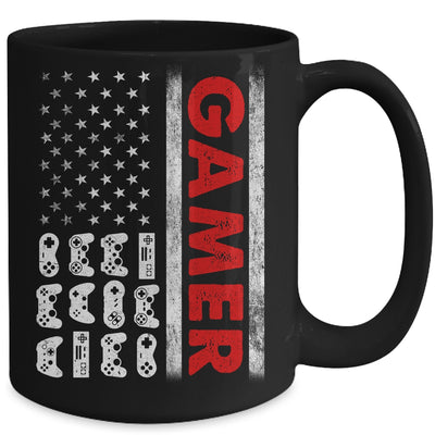 American Flag Funny Gamer Video Games Boys Men Gaming Mug | teecentury