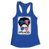 American Flag Mom Life Bleached 4th Of July Black Women Shirt & Tank Top | teecentury