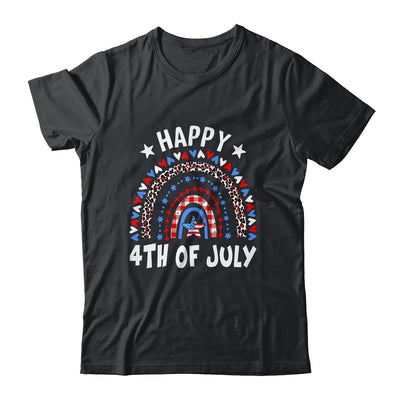 American Flag Rainbow Happy 4th Of July USA Shirt & Tank Top | teecentury