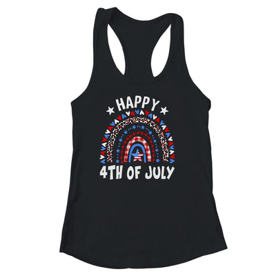 American Flag Rainbow Happy 4th Of July USA Shirt & Tank Top | teecentury