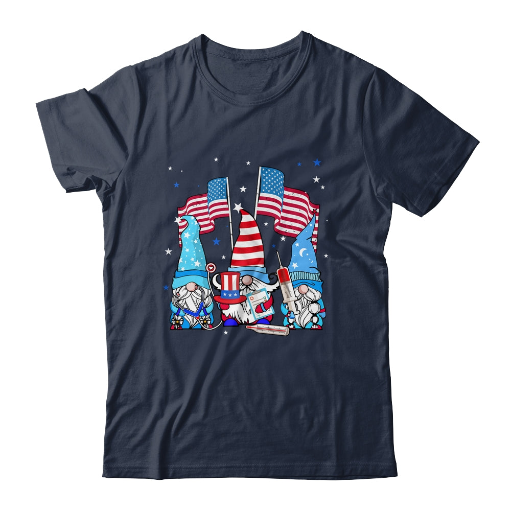 American Gnomes Nurse 4th Of July patriotic Women Shirt & Tank Top | teecentury
