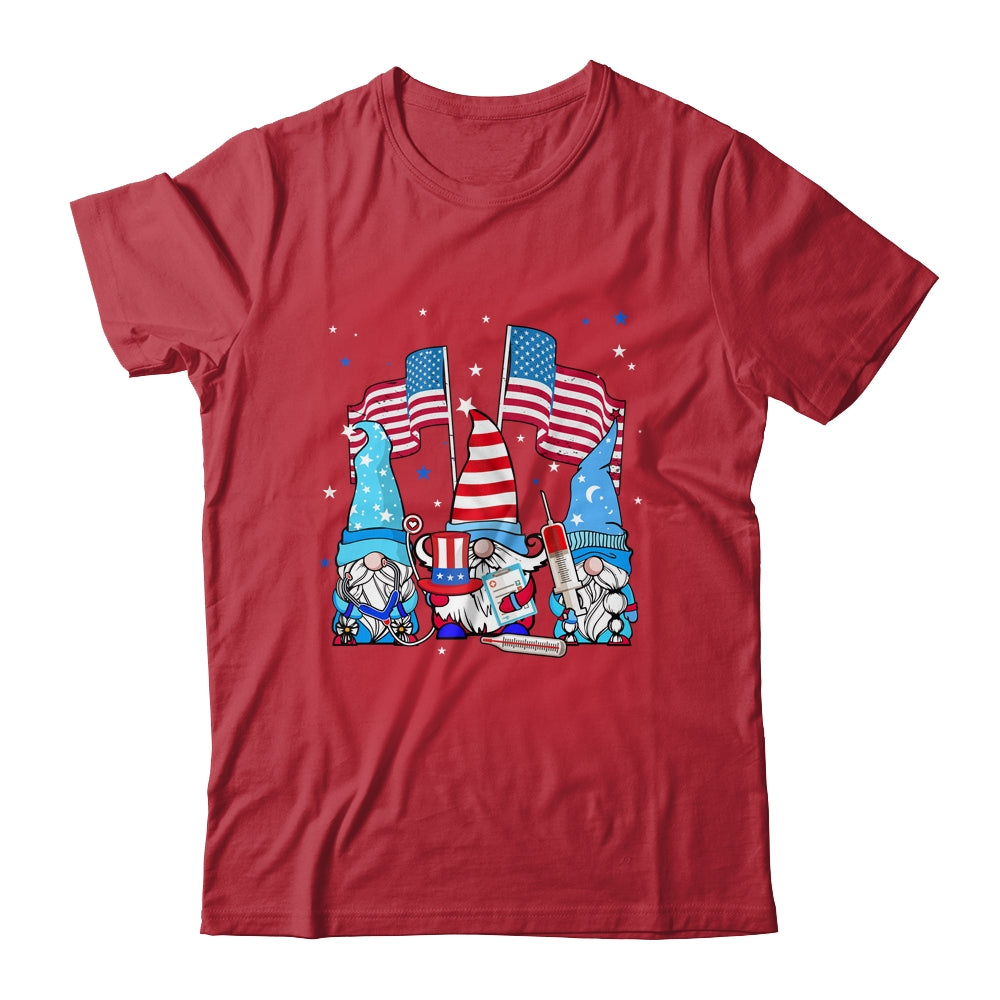 American Gnomes Nurse 4th Of July patriotic Women Shirt & Tank Top | teecentury