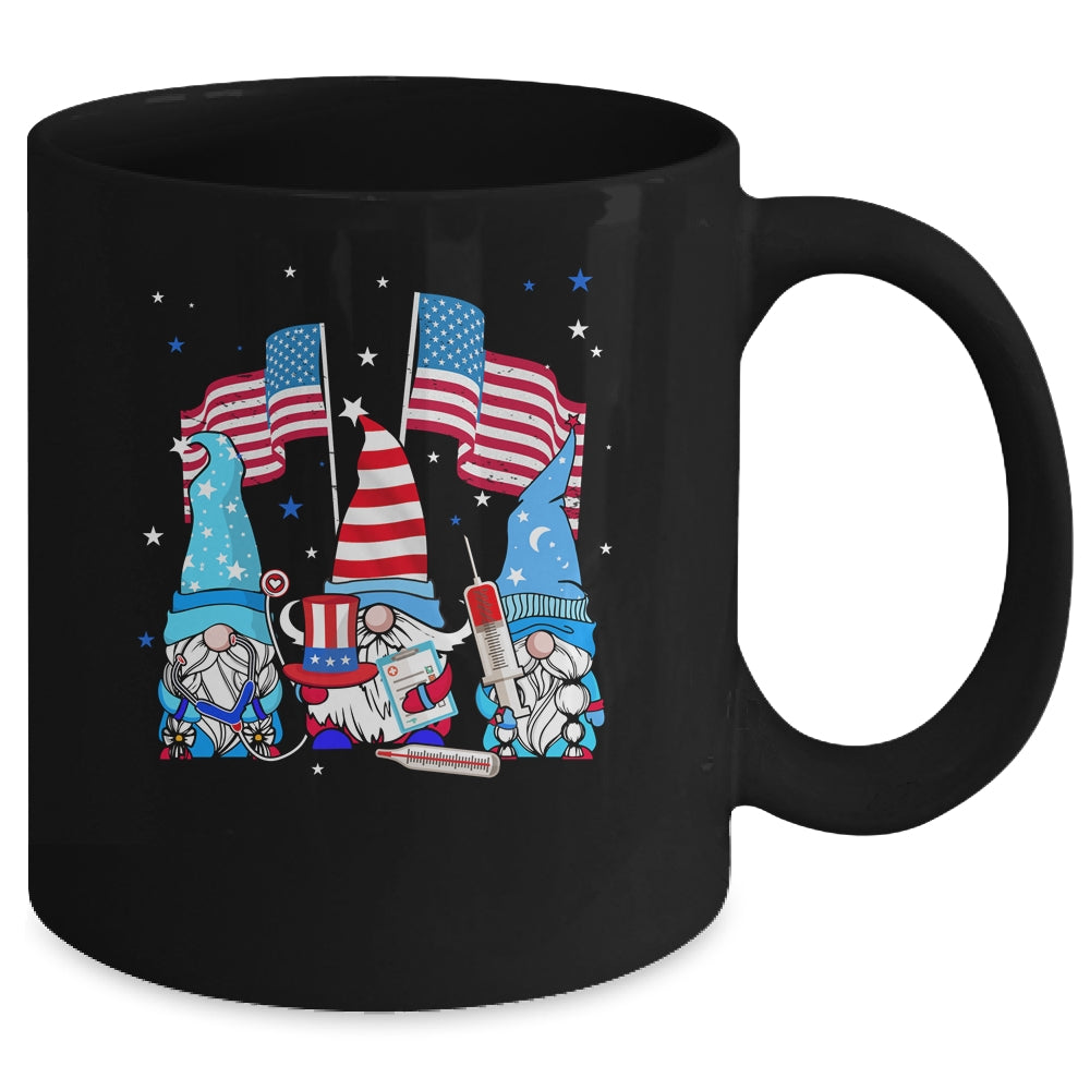 American Gnomes Nurse 4th Of July patriotic Women Mug | teecentury