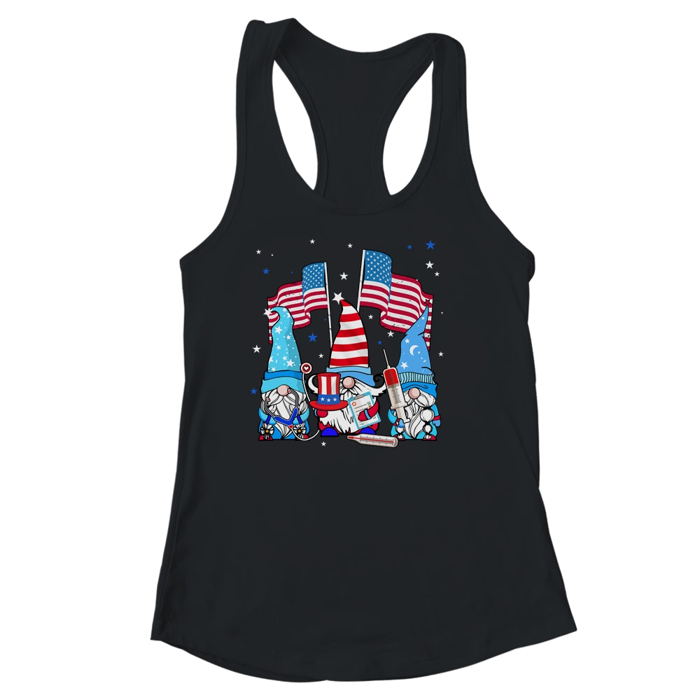 American Gnomes Nurse 4th Of July patriotic Women Shirt & Tank Top | teecentury