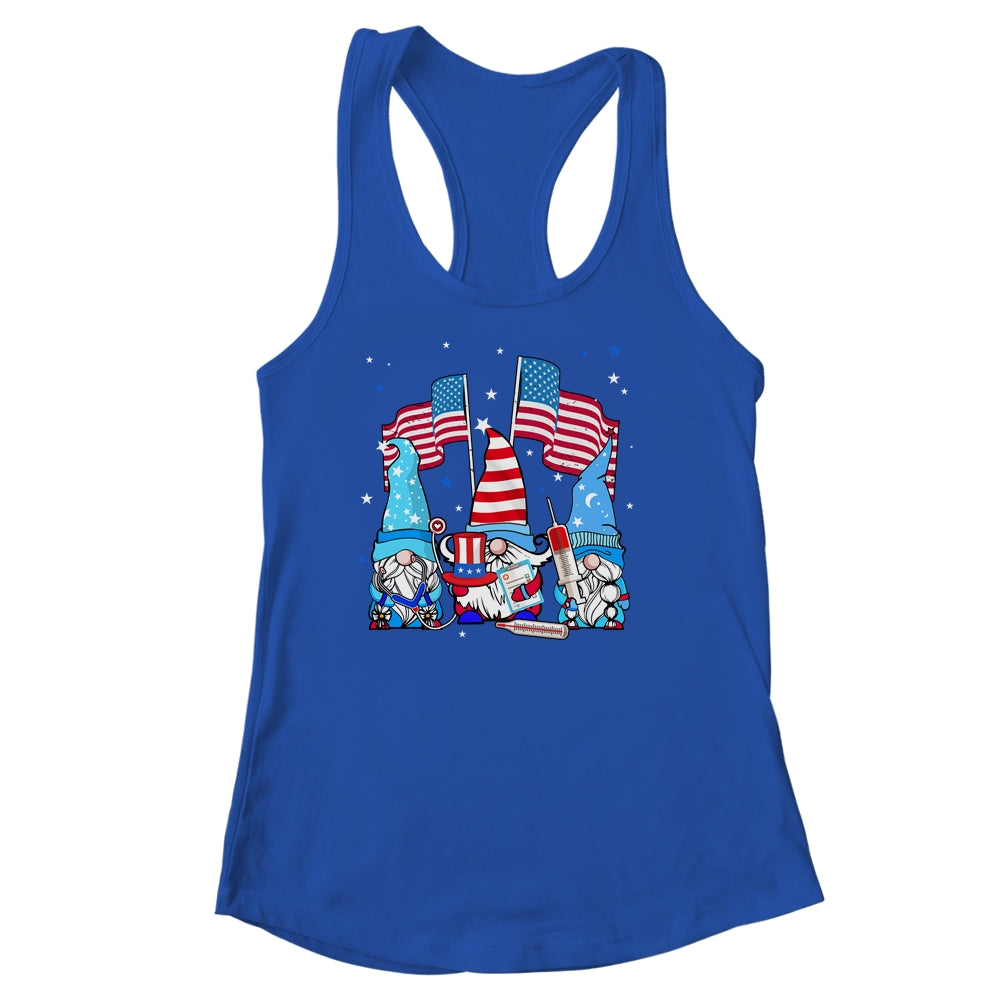 American Gnomes Nurse 4th Of July patriotic Women Shirt & Tank Top | teecentury