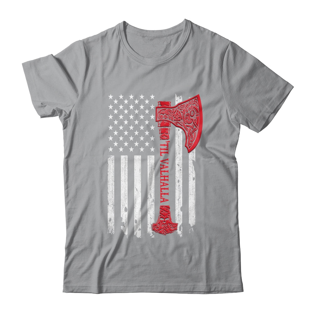 American Viking Flag Victory Valhalla T-Shirt & Hoodie | Teecentury.com