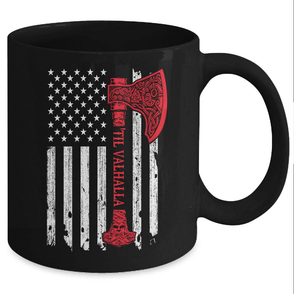 American Viking Flag Victory Valhalla Mug Coffee Mug | Teecentury.com