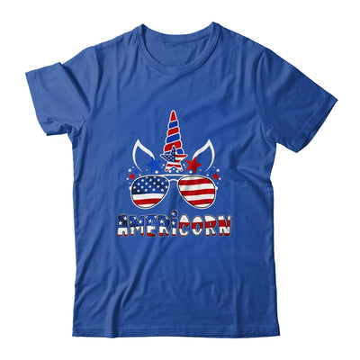 Americorn Unicorn 4th of July Girls Kids American Shirt & Tank Top | teecentury