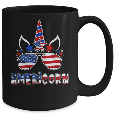 Americorn Unicorn 4th of July Girls Kids American Mug | teecentury