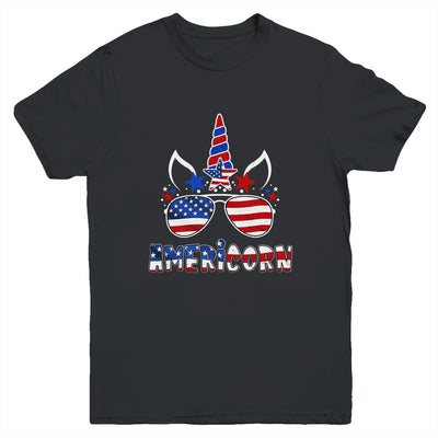 Americorn Unicorn 4th of July Girls Kids American Youth Shirt | teecentury