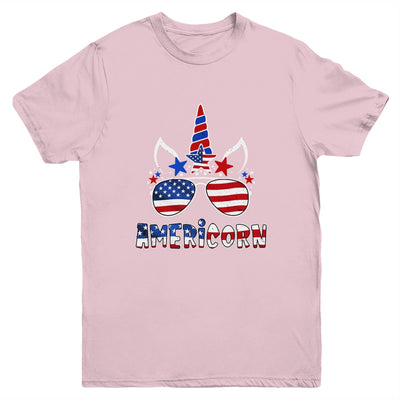 Americorn Unicorn 4th of July Girls Kids American Youth Shirt | teecentury