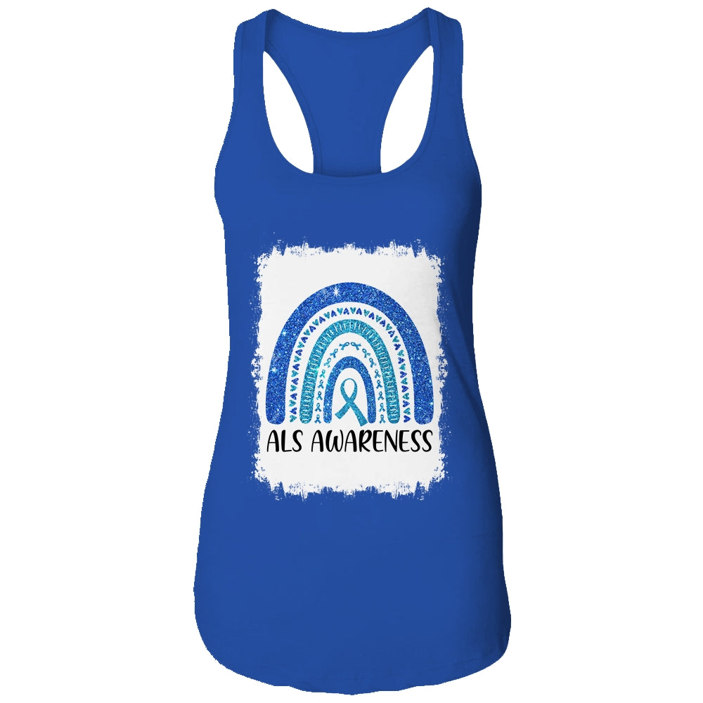 Amyotrophic Lateral Sclerosis Als Awareness Rainbow T-Shirt & Tank Top | Teecentury.com