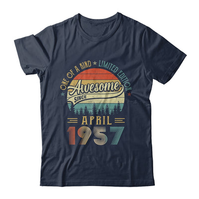 April 1957 Vintage 65 Years Old Retro 65th Birthday T-Shirt & Hoodie | Teecentury.com
