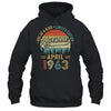April 1963 Vintage 60 Years Old Retro 60th Birthday Shirt & Hoodie | teecentury