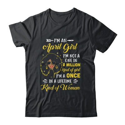 April Birthday Gifts I'm A Queen Black Women Girl T-Shirt & Tank Top | Teecentury.com