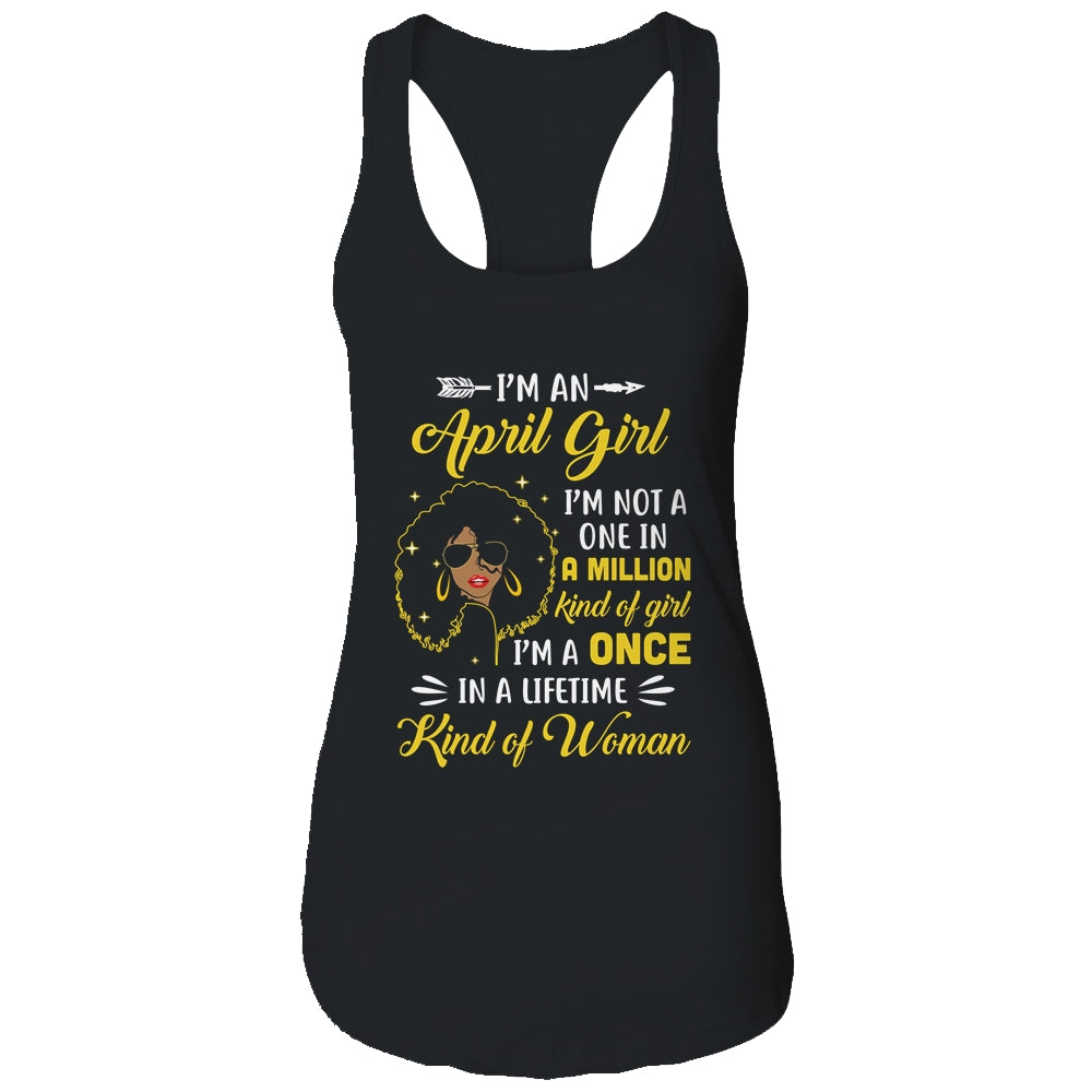 April Birthday Gifts I'm A Queen Black Women Girl T-Shirt & Tank Top | Teecentury.com