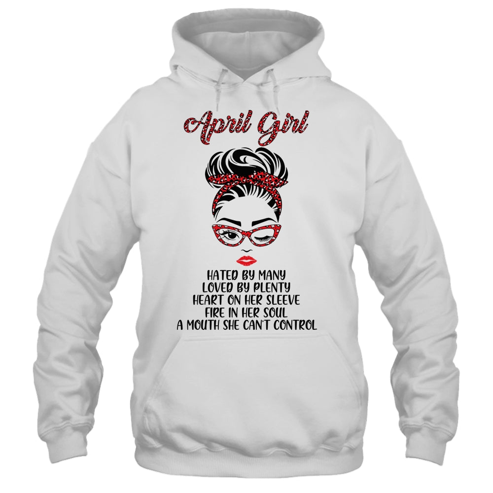 April Girl Hated By Many Loved By Plenty Leopard Women T-Shirt & Tank Top | Teecentury.com
