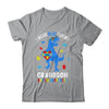 April I Wear Blue For Grandson Dinosaur Autism Awareness Shirt & Hoodie | teecentury