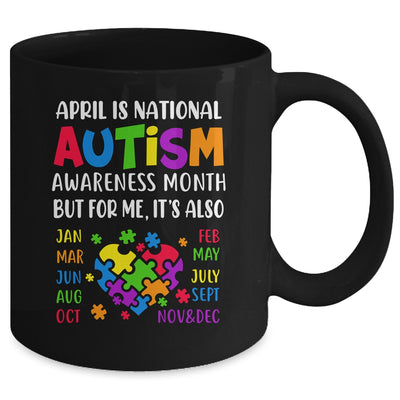 April Is National Autism Awareness Month Boy Girl Women Mug | teecentury
