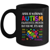 April Is National Autism Awareness Month Boy Girl Women Mug | teecentury