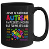 April Is National Autism Awareness Month Boy Girl Women Mug | teecentury