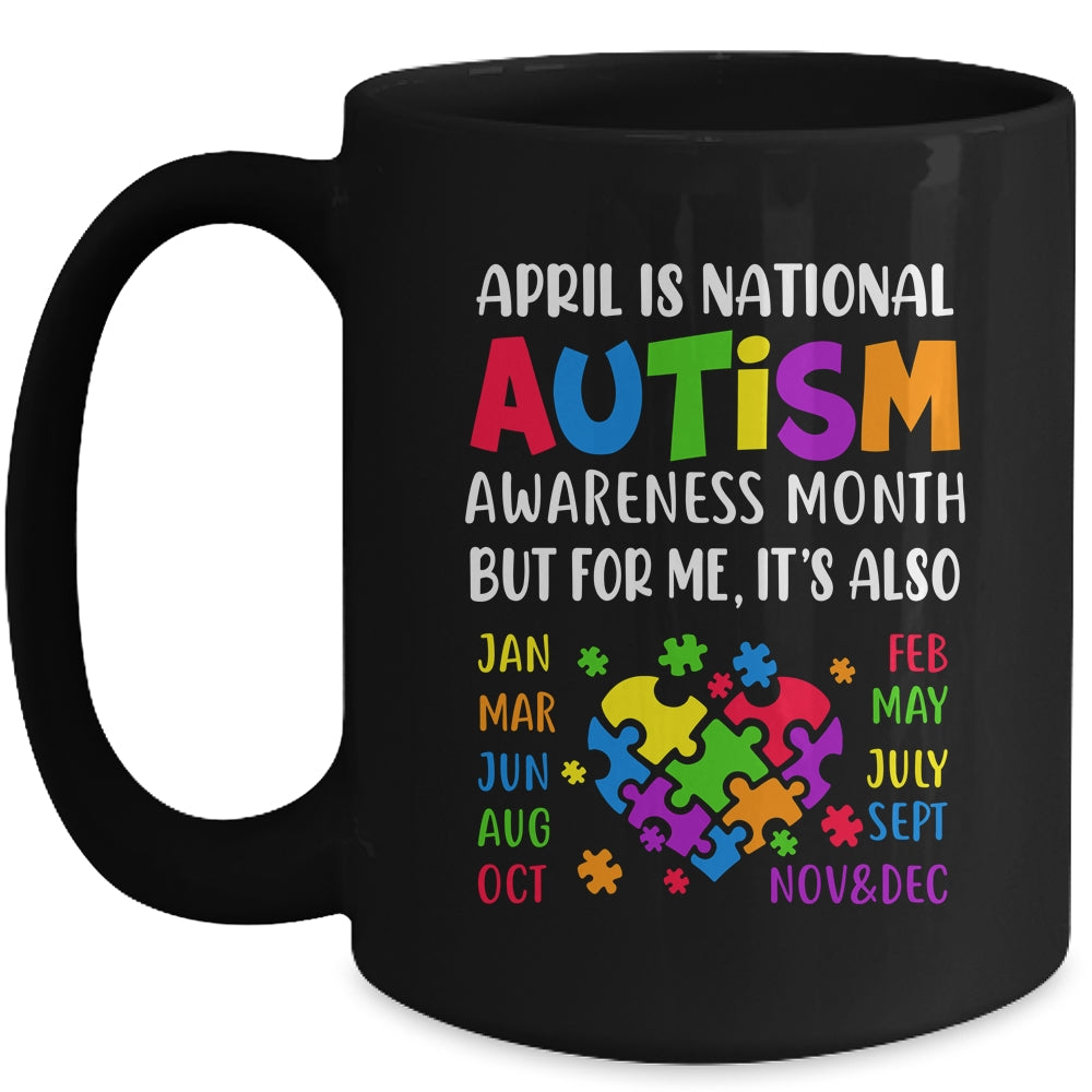 April Is National Autism Awareness Month Boy Girl Women Mug | teecentury