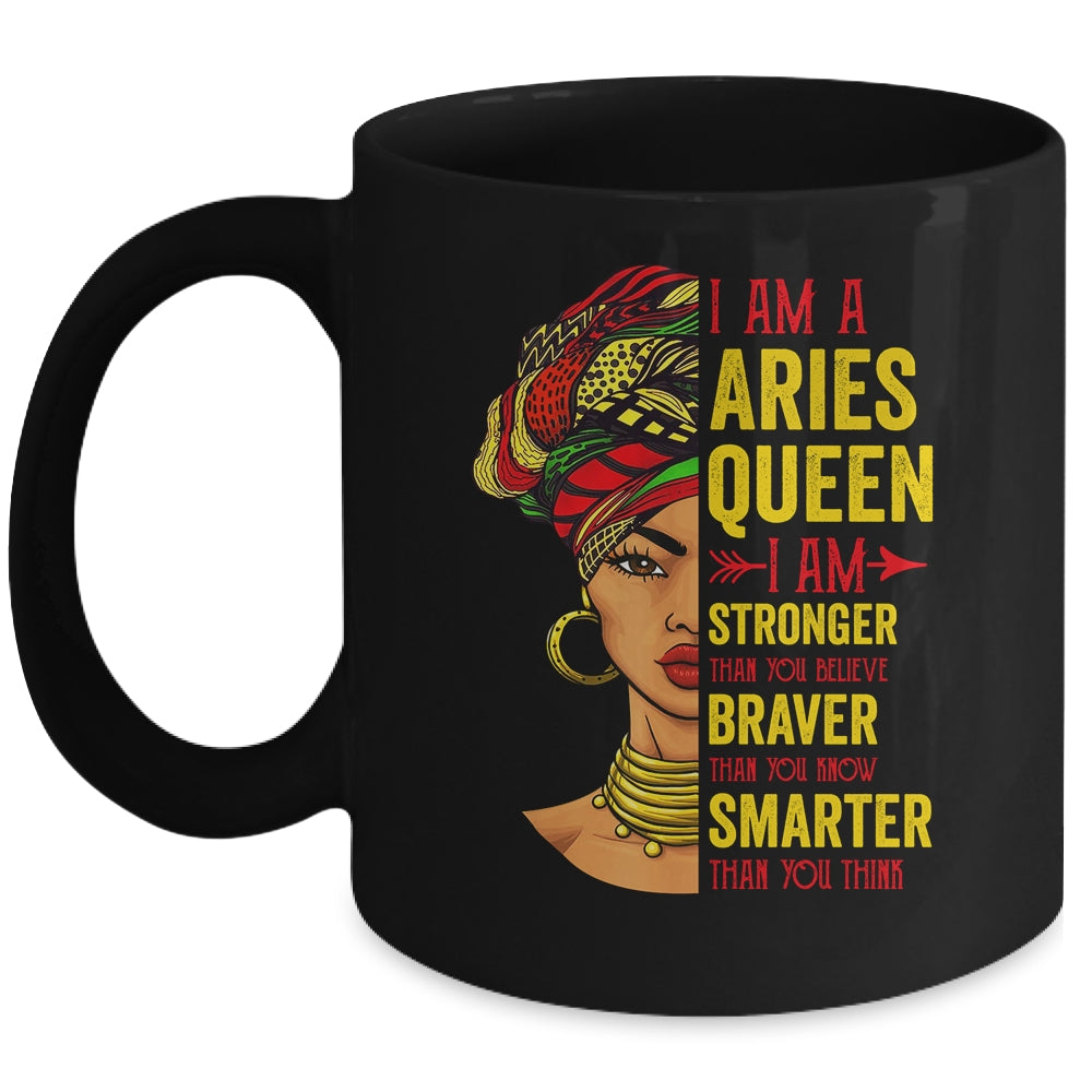 Aries Queen I Am Stronger Birthday For Aries Zodiac Mug | teecentury