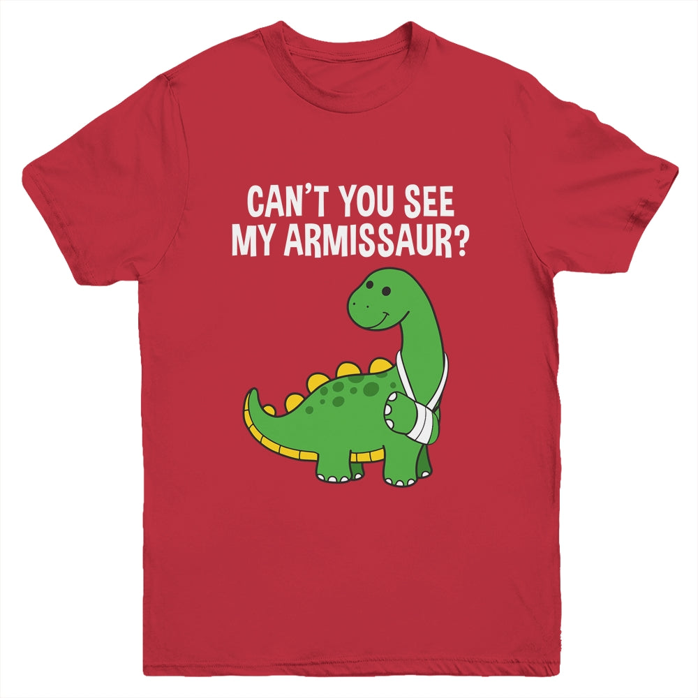 Armissaur Broken Bones Arm Injury Dinosaur Recovery Youth Shirt | teecentury