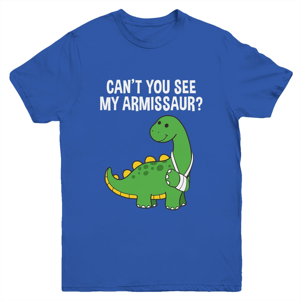 Armissaur Broken Bones Arm Injury Dinosaur Recovery Youth Shirt | teecentury