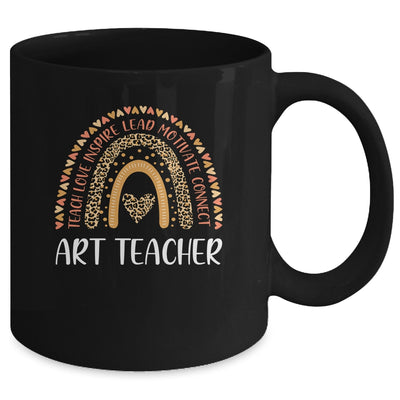 Art Teacher Leopard Rainbow Mug Coffee Mug | Teecentury.com