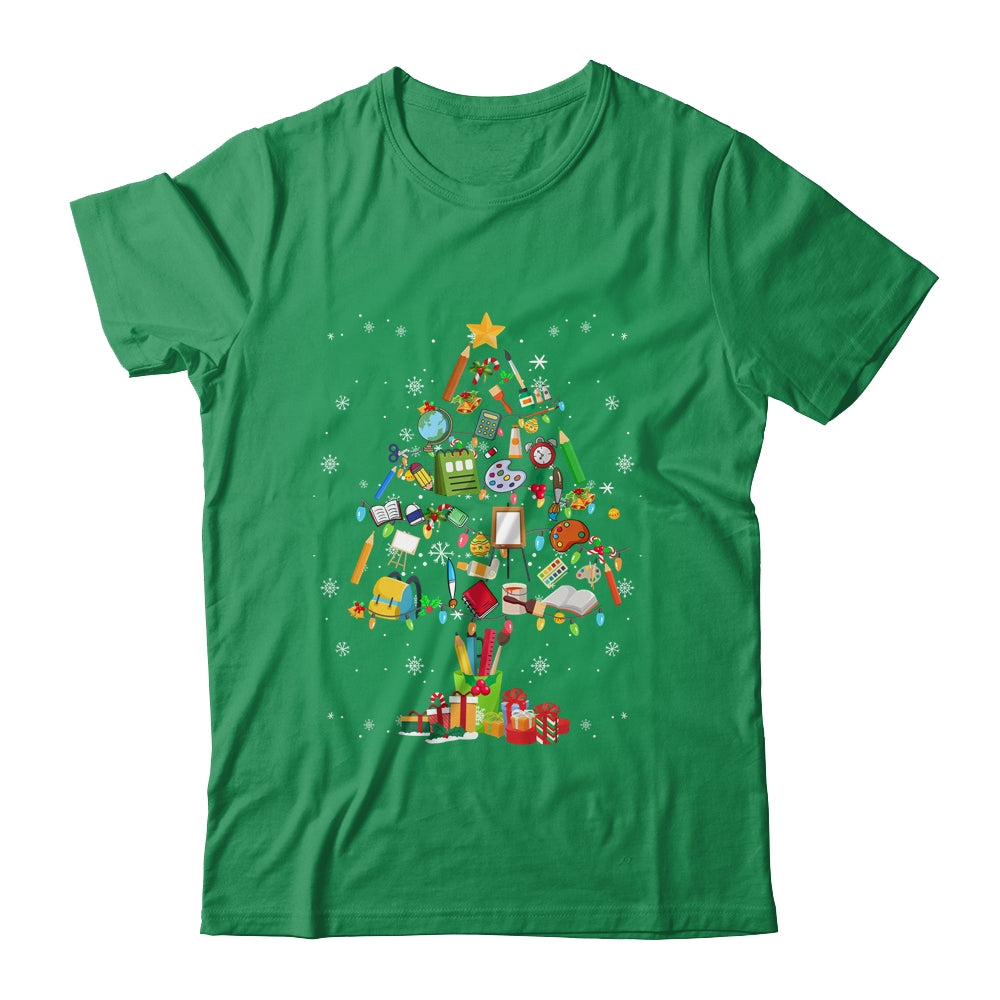 Art Xmas Tree Decor Art Teacher Ugly Artist Christmas Shirt & Sweatshirt | teecentury
