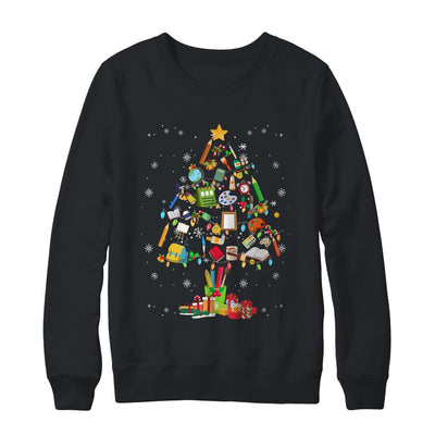 Art Xmas Tree Decor Art Teacher Ugly Artist Christmas Shirt & Sweatshirt | teecentury