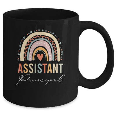 Assistant Principal Rainbow Funny Job Title School Worker Mug | teecentury